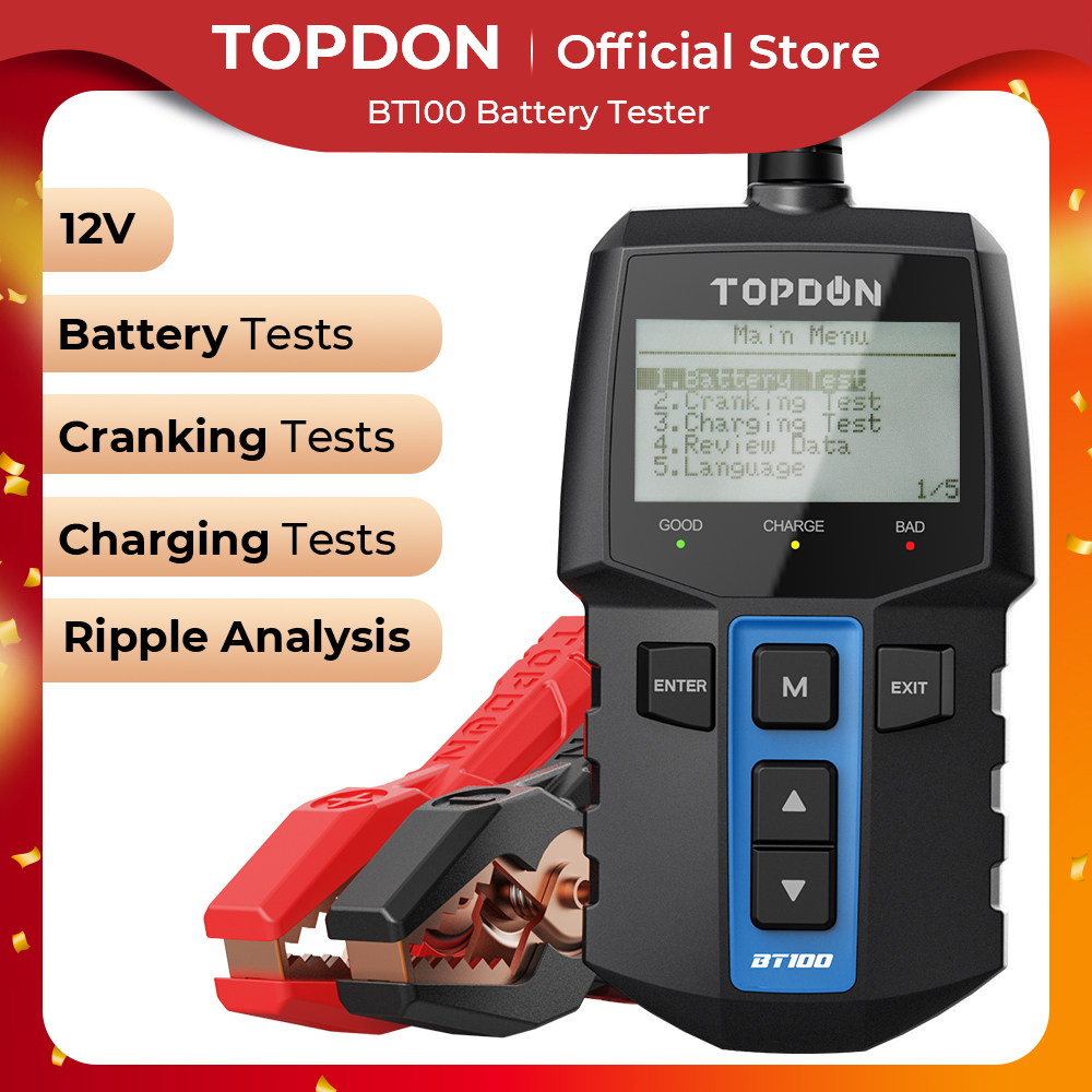 Topdon Tc001 Thermal Camera - TOPDON Tester baterai mobil BT100, alat