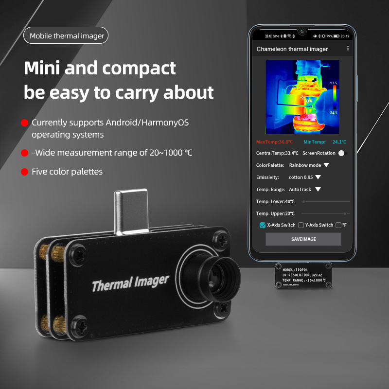 Tiop01 Thermal Camera - TIOP01 Pencitra Termal Penglihatan Malam Kamera