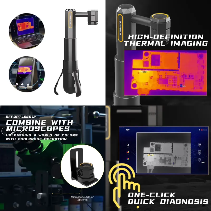 Shortcam Thermal Imaging Pcb - Alat Diagnosa Pencitraan Termal Lipat Cepat