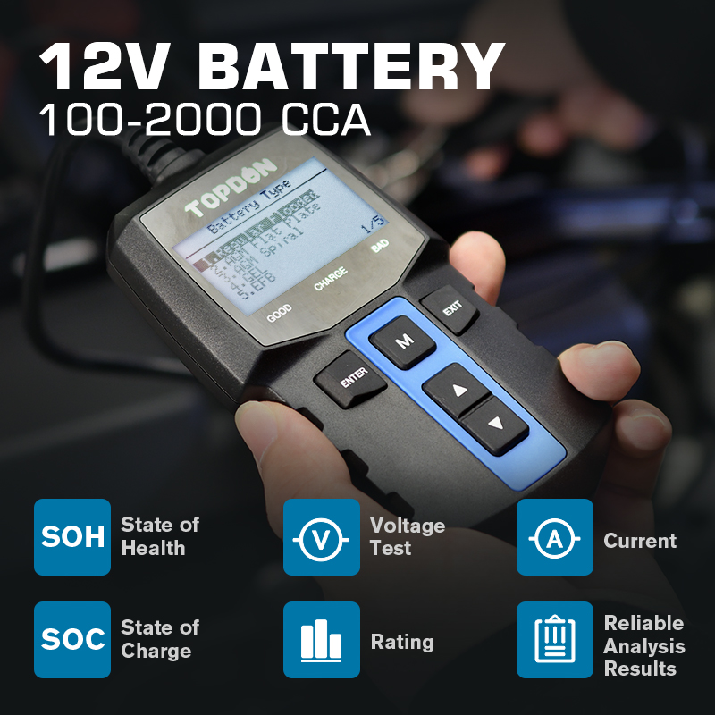TOPDON BT100 12V Penguji Bater - Topdon Tc001 Thermal Camera ulasan dan harga