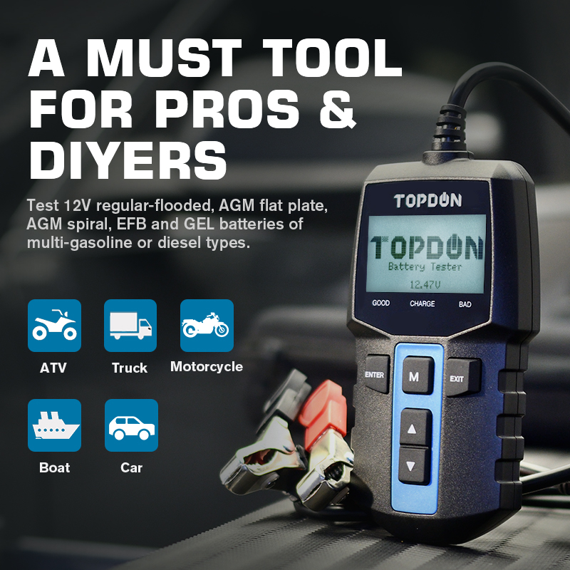 TOPDON BT100 12V Penguji Bater - Topdon Tc001 Thermal Camera ulasan dan harga