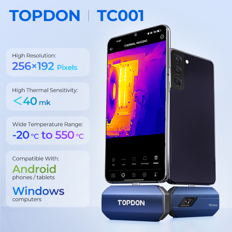 TOPDON Produsen ODM OEM TC001  - Topdon Tc001 Thermal Camera ulasan dan harga