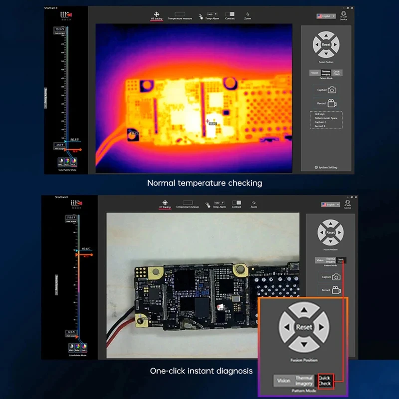 Kamera Pencitraan Termal Infra - Shortcam Thermal Imaging Pcb ulasan dan harga