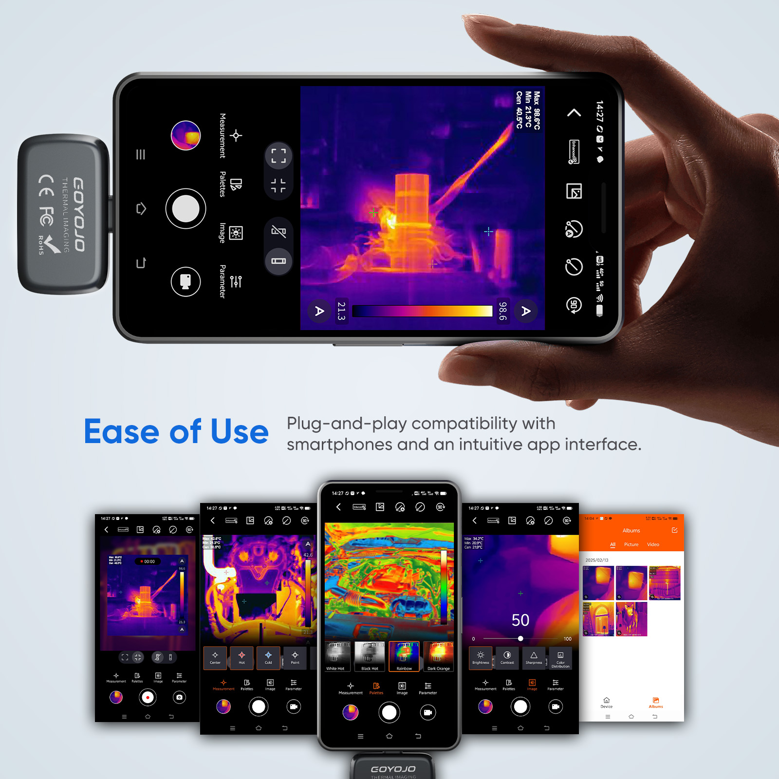 Kamera Termal GOYOJO untuk IPh - Thermal Imaging Camera 256X192 ulasan dan harga