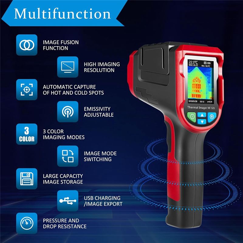 Kamera Termal Portabel New Sho - Nf 521 Thermal Imaging Camera ulasan dan harga