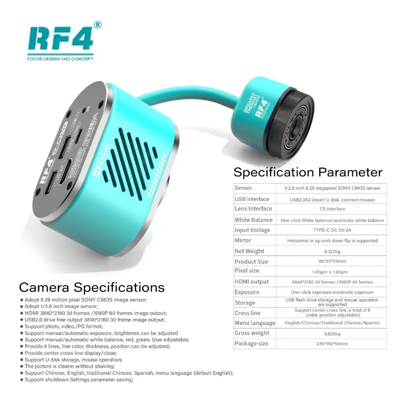 RF4 HD 4K Kamera Termal Spektr - Pcb Short Circuit Thermal Diagnostics ulasan dan harga