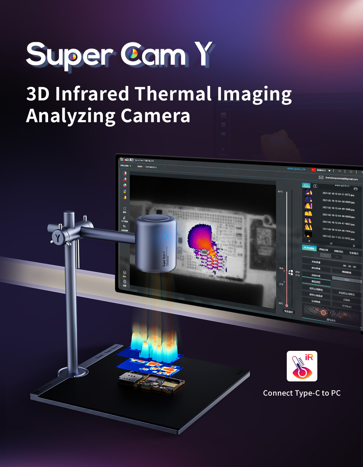 QIANLI Super Cam Y Pro 3D penc - Thermal Imager Pcb Repair ulasan dan harga