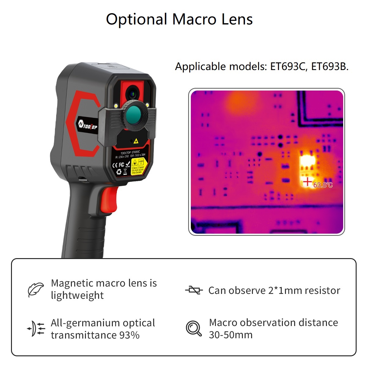 TOOLTOP ET693C Kamera Termal S - Nf 521 Thermal Imaging Camera ulasan dan harga