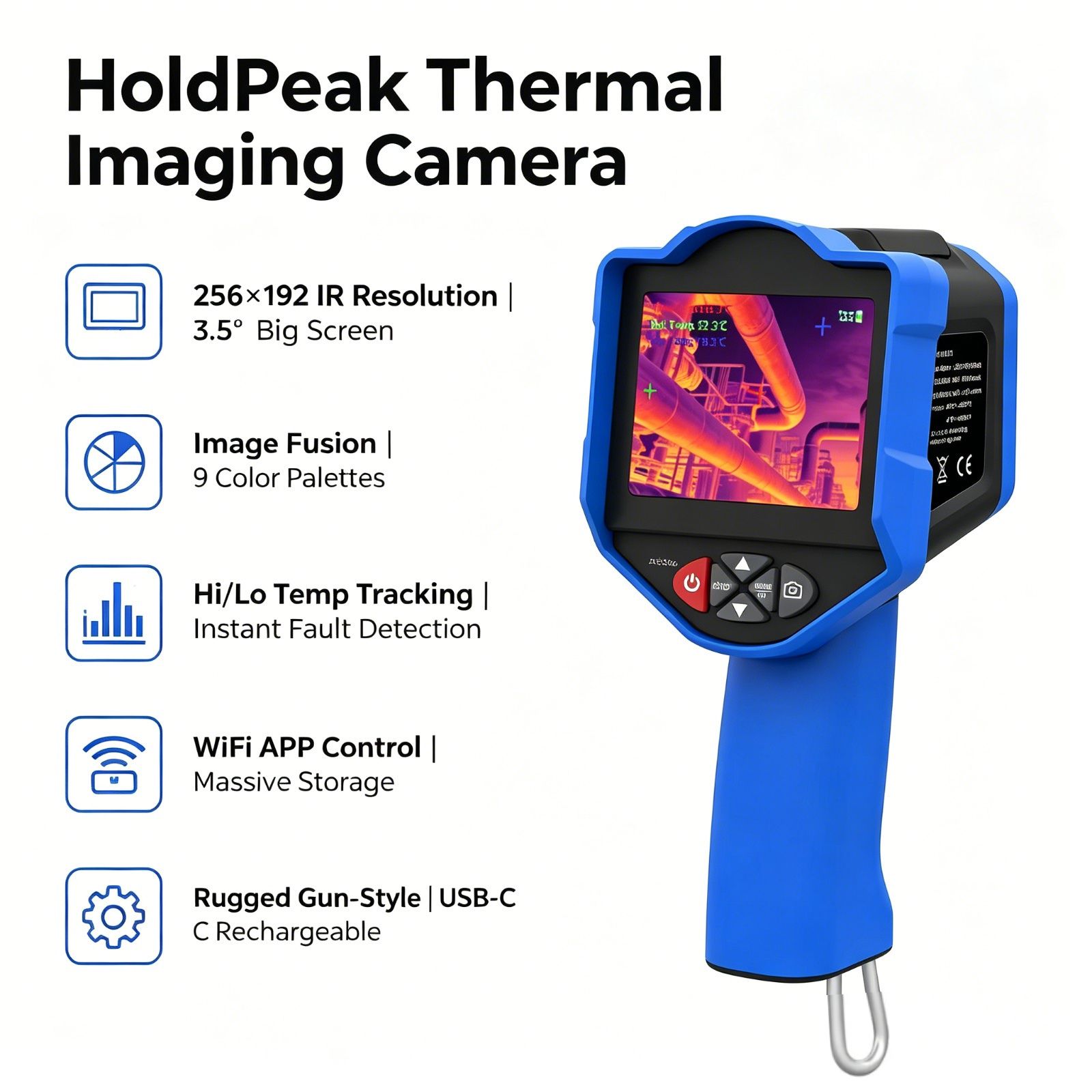 Kamera Pencitraan Termal HoldP - Thermal Imaging Camera 256X192 ulasan dan harga